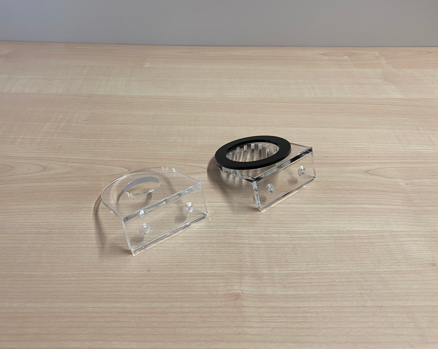 acrylic perspex lightsaber wall mount kit back