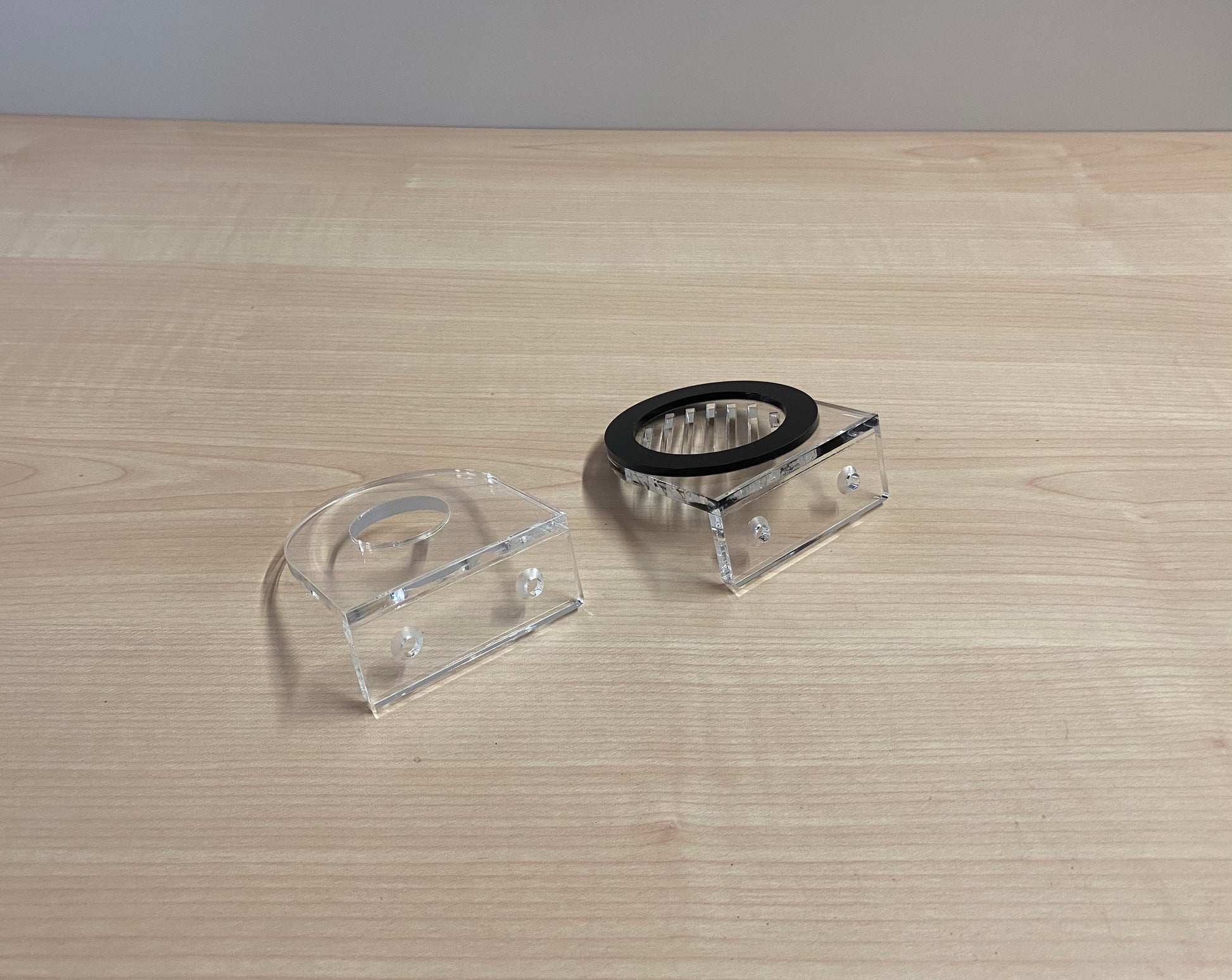 acrylic perspex lightsaber wall mount kit back