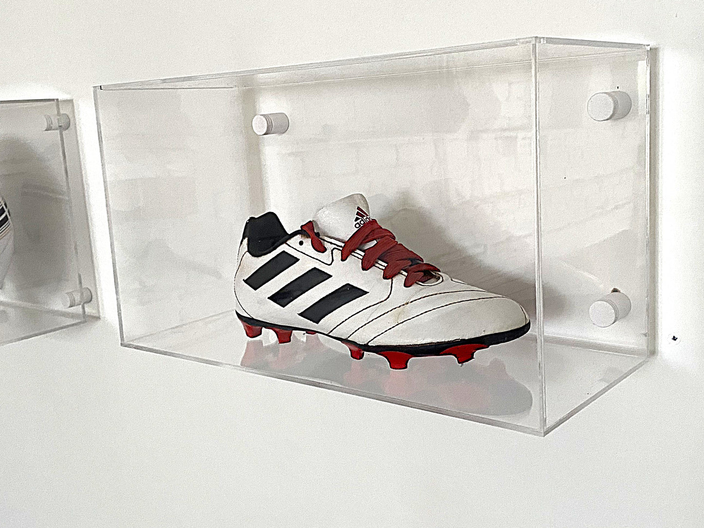 Wall Mountable Football Boot/Collectible Shoe Acrylic Display Case