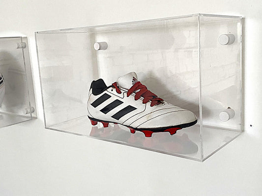 Wall Mountable Football Boot/Collectible Shoe Acrylic Display Case