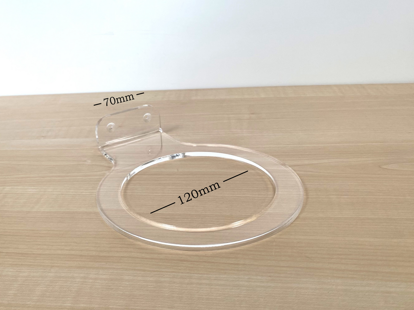 Clear Acrylic Football Wall Mount for Size 5 Footballs