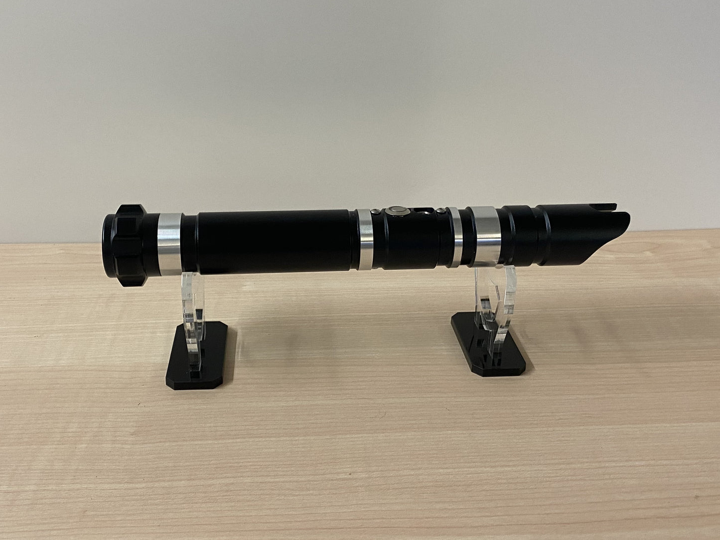 Perspex Acrylic star wars lightsaber stand mount front