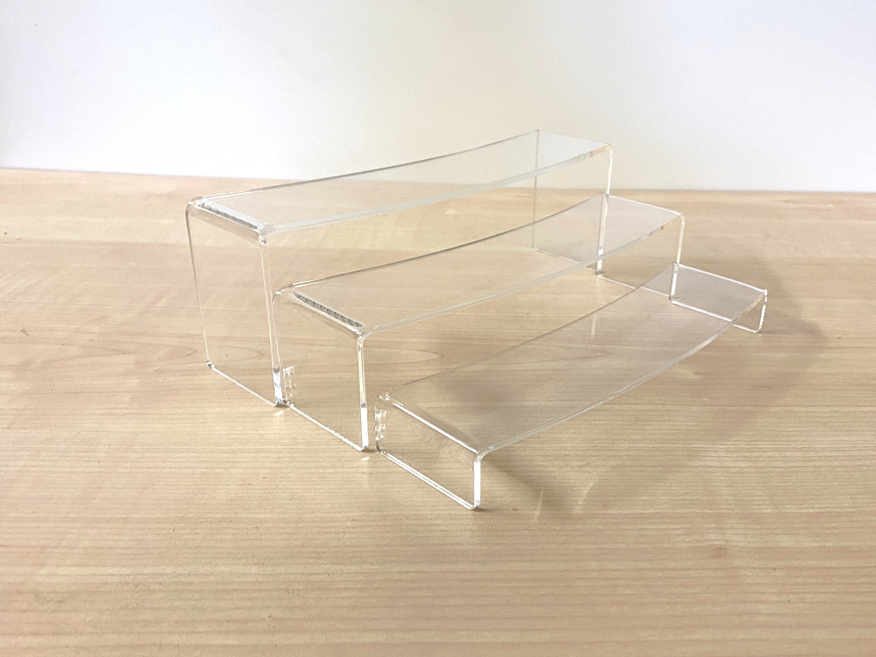 Set of 3 Acrylic Display Bridge Risers - Shop Now – E.C Jones Ltd