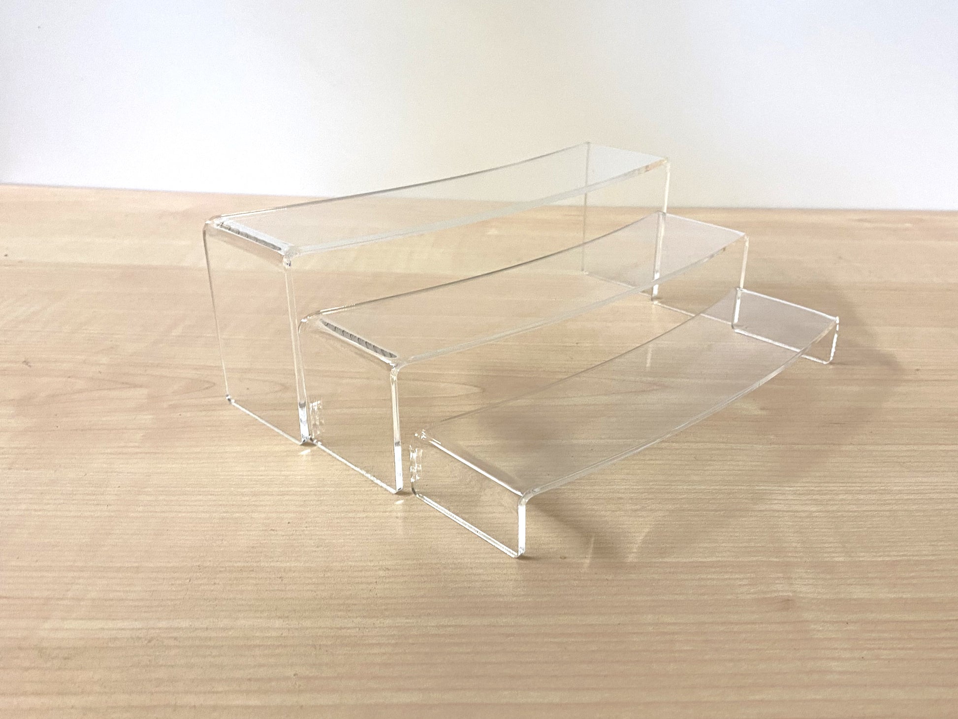 Set of 3 Acrylic Display Bridge Risers - Shop Now