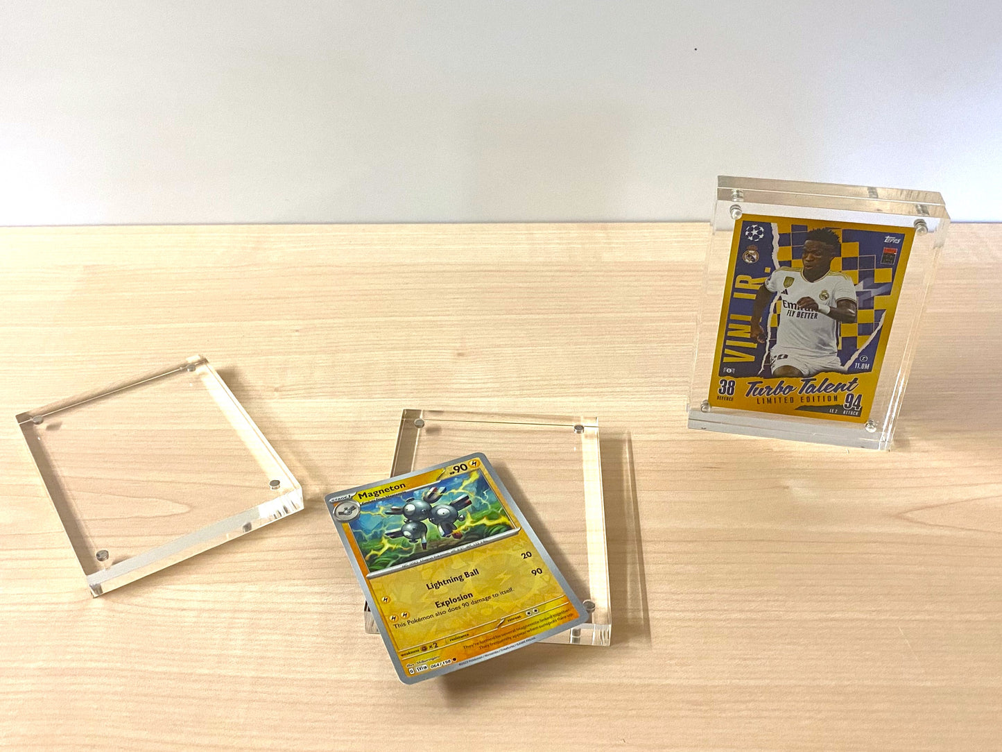 Magnetic Freestanding Acrylic Display for Trading Cards