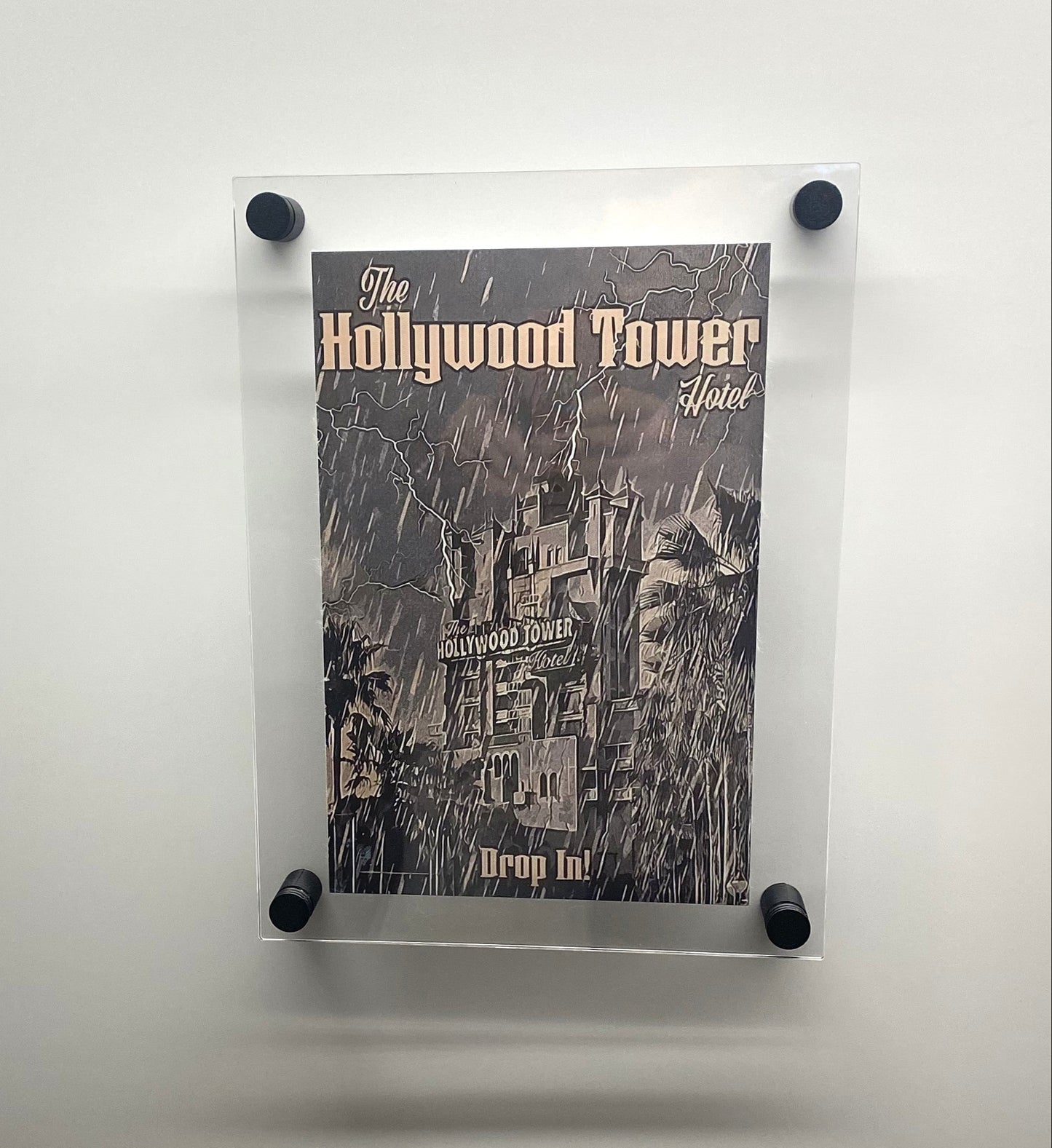 Acrylic Picture & Notice Frame – Wall Mounted with 3D Printed Standoffs | A3, A4 & A5 Oversized Display