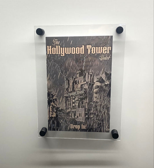 Acrylic Picture & Notice Frame – Wall Mounted with 3D Printed Standoffs | A3, A4 & A5 Oversized Display