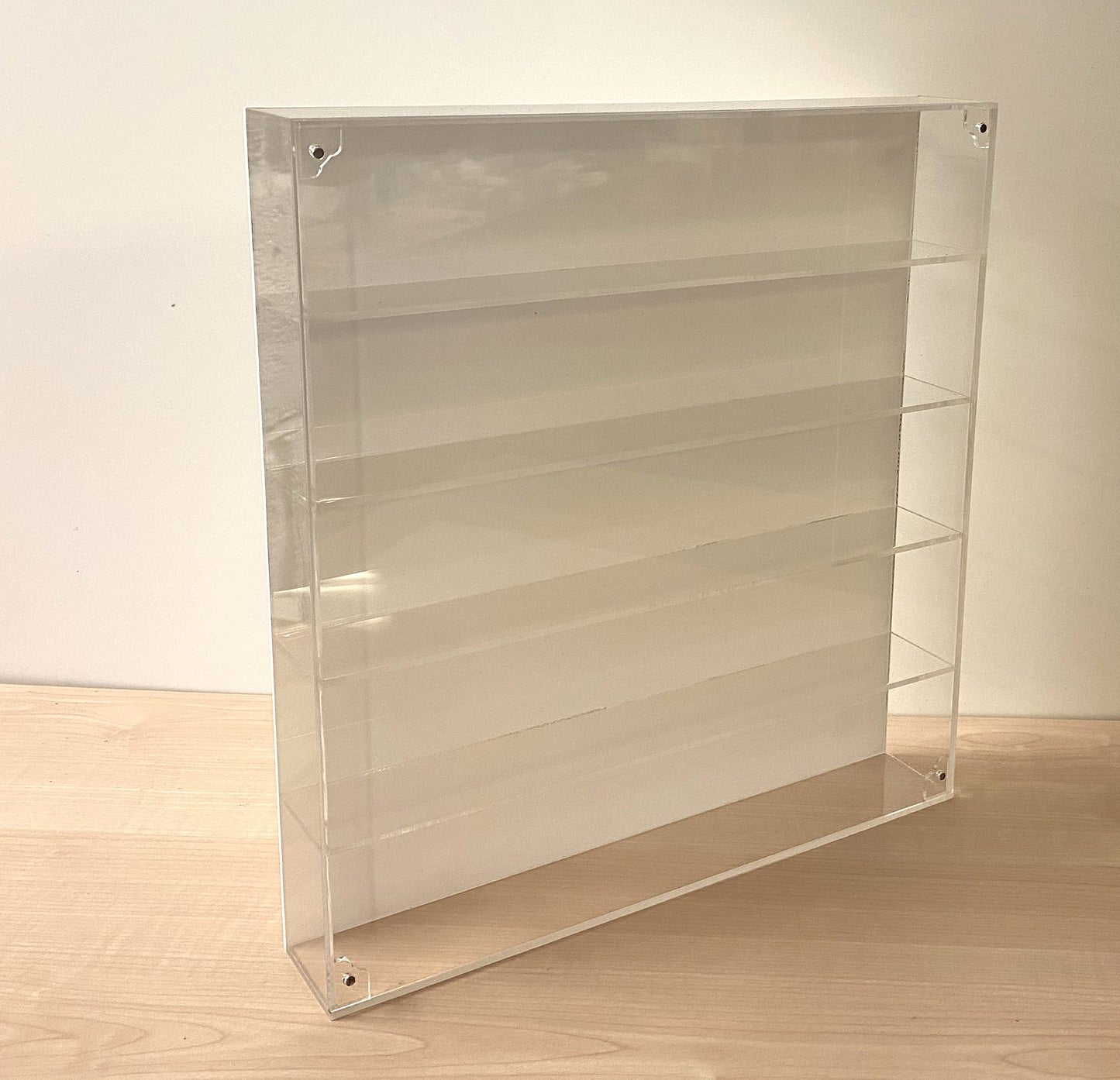 Acrylic Display Case for Collectibles – 5 Tier Wall Mount or Free Standing with Magnetic Front Panel