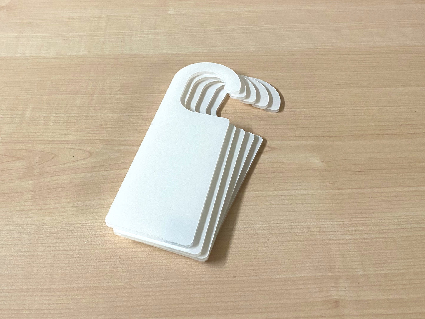 Acrylic Door Hanger Blanks | Clear Craft Blanks for Vinyl, Engraving & Personalised Signs | DIY Door Hanging Craft Supply