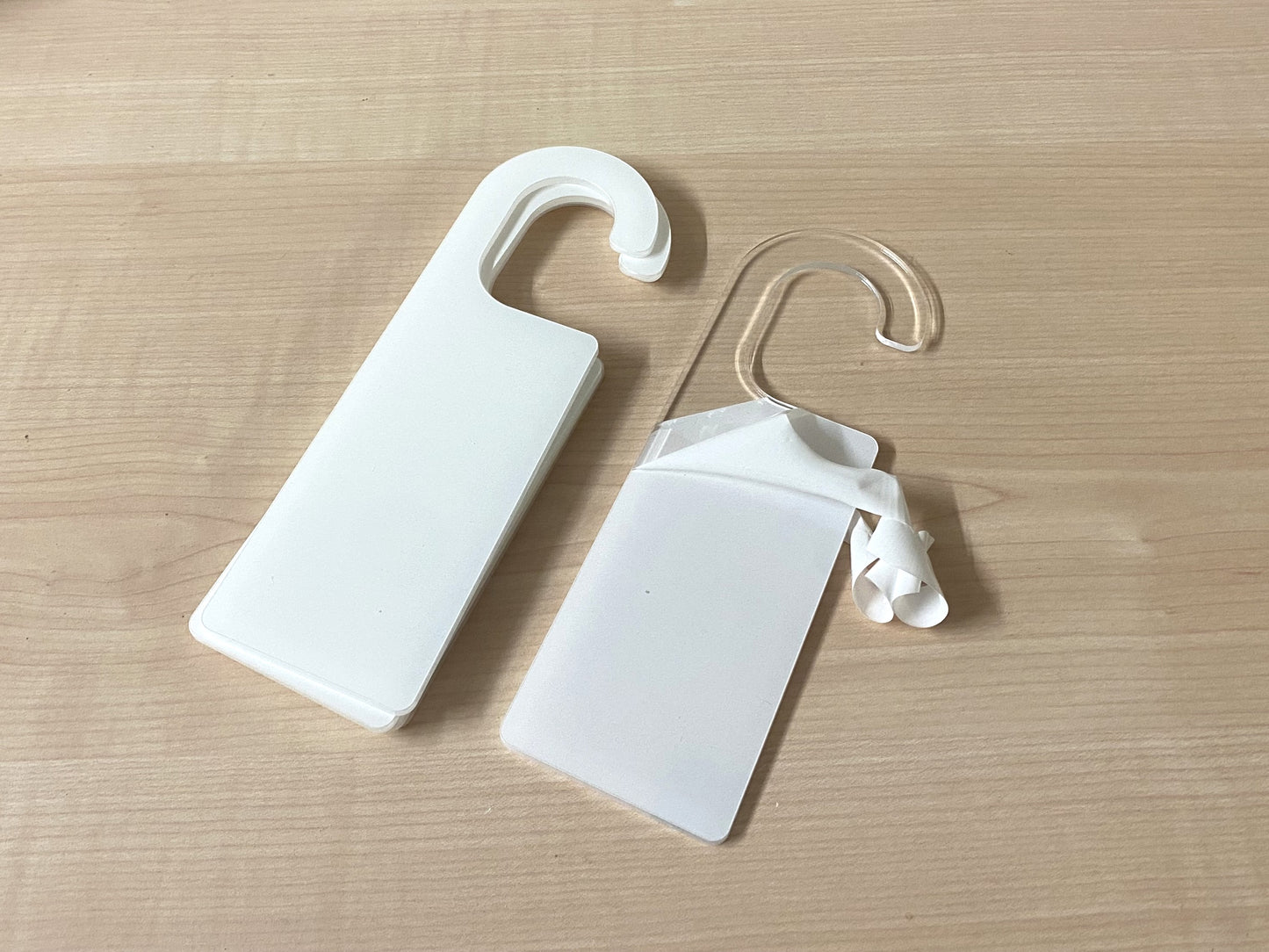 Acrylic Door Hanger Blanks | Clear Craft Blanks for Vinyl, Engraving & Personalised Signs | DIY Door Hanging Craft Supply