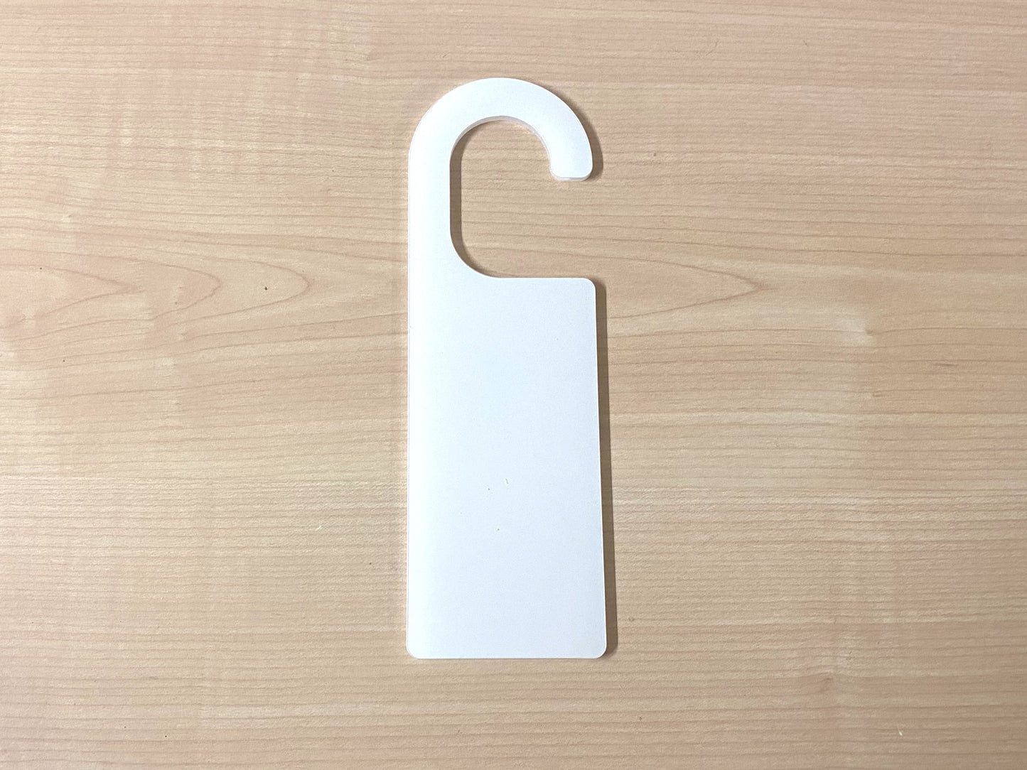 Acrylic Door Hanger Blanks | Clear Craft Blanks for Vinyl, Engraving & Personalised Signs | DIY Door Hanging Craft Supply