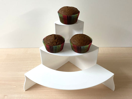 3 tiered cup cake stand
