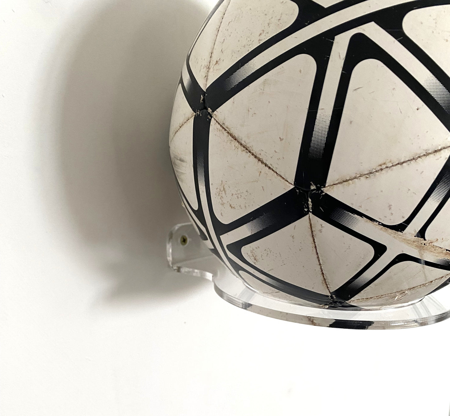 Clear Acrylic Football Wall Mount for Size 5 Footballs