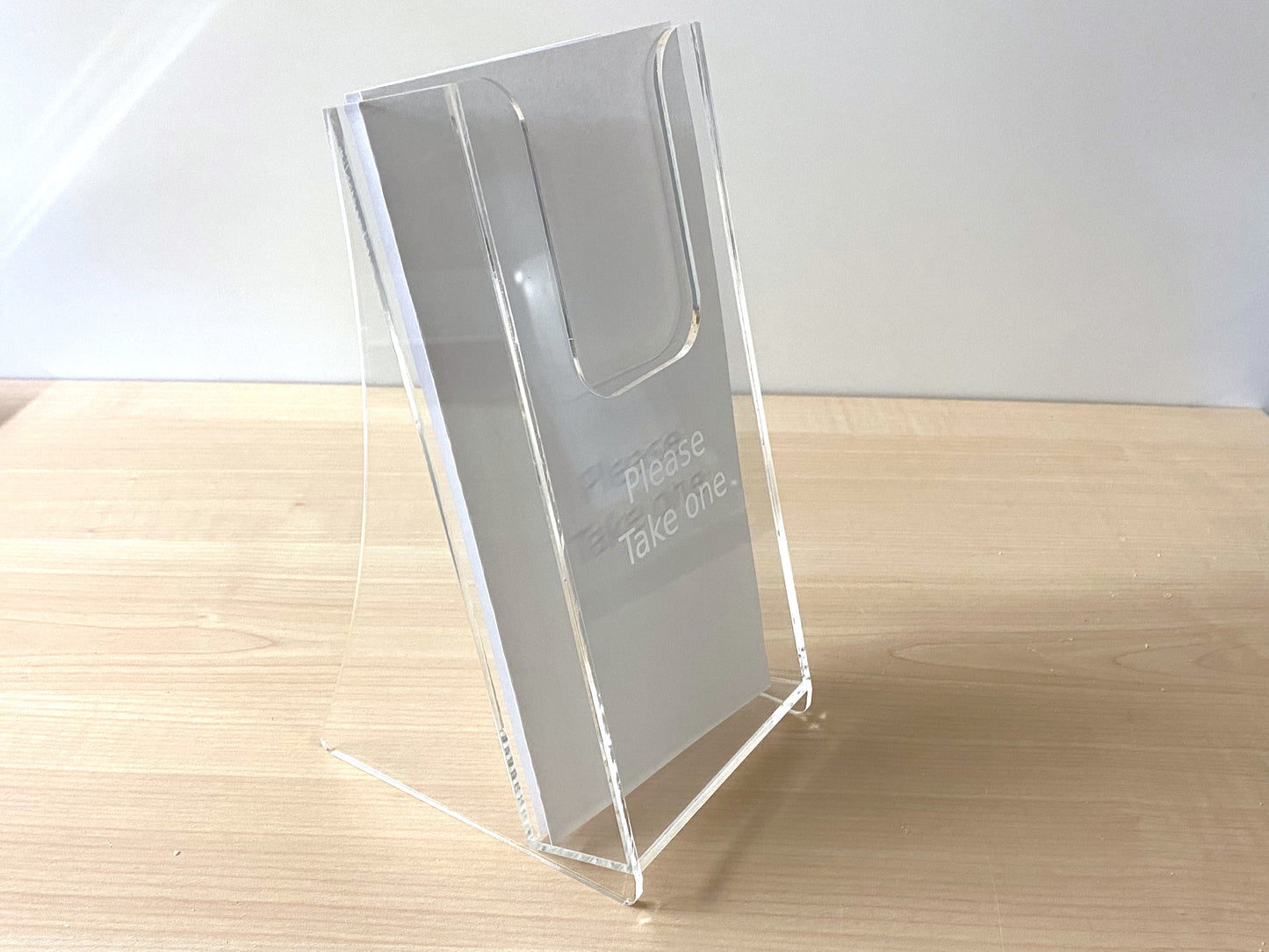 A4 Tri-fold Menu/Leaflet Holder made from acrylic
