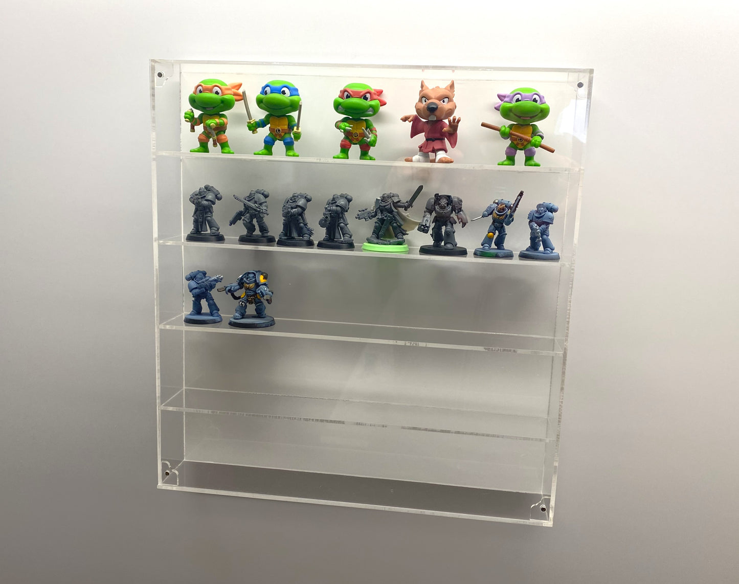 5-tier acrylic display case for wargaming miniatures